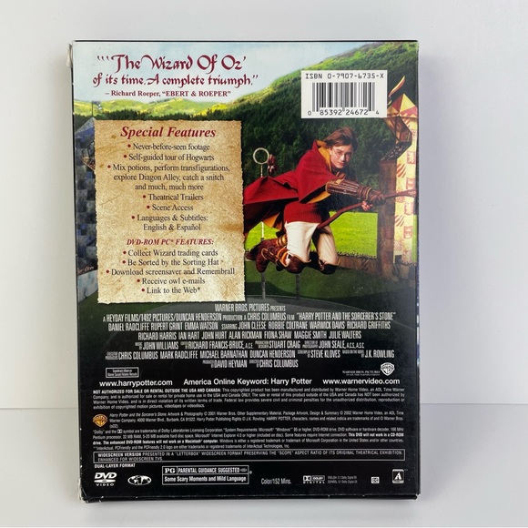 Harry Potter and the Sorcerer's Stone (DVD, 2002, 2-Disc, Widescreen) - Picture 2 of 12